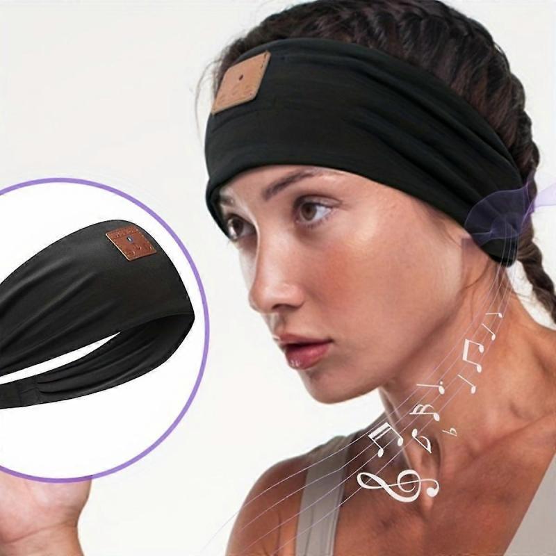 Черный:Беспроводные Bluetooth-наушники для сна, спортивная повязка на голову с ультратонкими HD-стереодинамиками, идеально подходит для сна/тренировок/бега/йоги/Inso