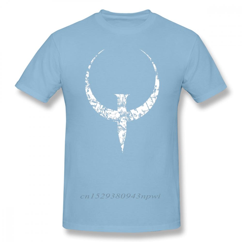 Quake T Shirt Quake White TShirt Graphic 100 Cotton Tee Shirt Men Short Sleeve Classic Cute Tshirt