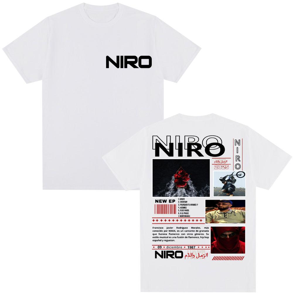 Limted Rapper Niro Hayati Music Album Tshirt Men Women Fashion Harajuku Hip Hop Vintage T-shirts Oversized Casual Cotton T-Shirt