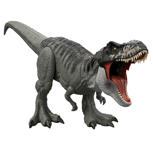 Mattel Jurassic World (JURASSIC WORLD) Super Big! T-Rex Children's Figure Dinosaur Toy Moving Large Total Length: Approx. 99cm Ages 4 and Up Green