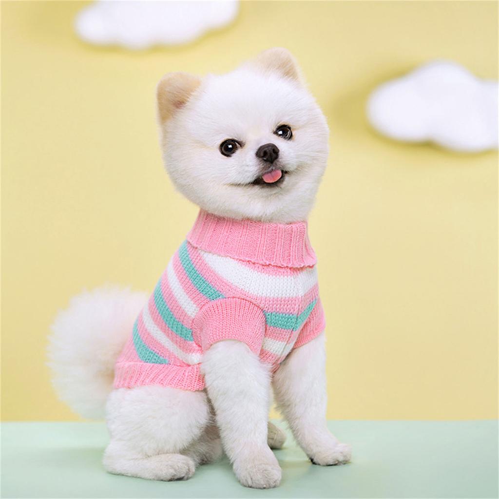 Pet Sweater for Cat Dogs Autumn Spring Pet Pullover Sweater Warm Pet Clothes for Bichon Chihuahua Small Dog Photo Outfit