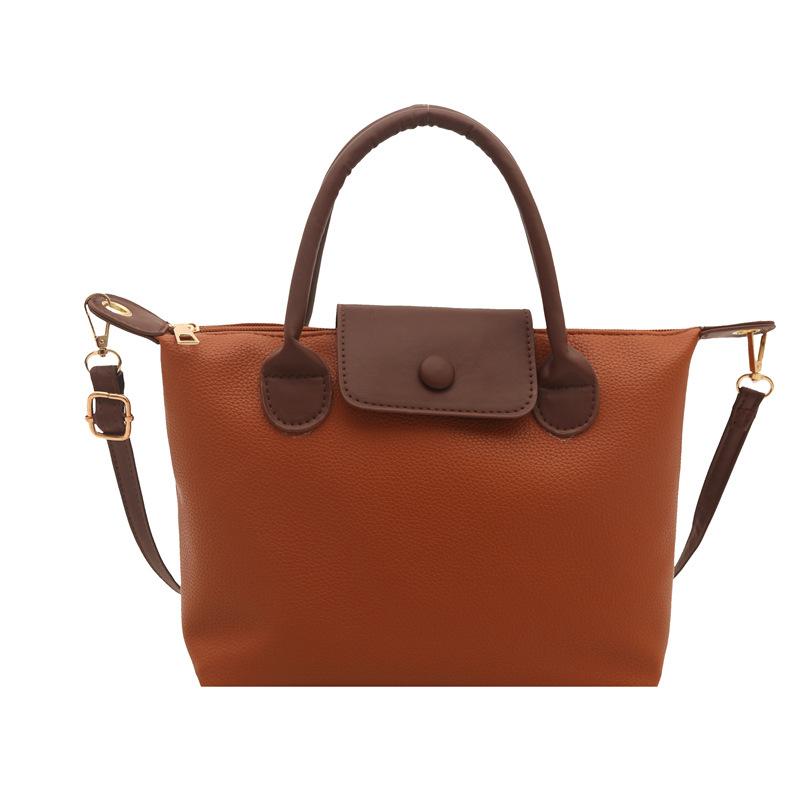 Сумка-пельмень женская 2025 весенний взрыв высококачественная наплечная сумка модная вставка контрастного цвета сумка-мессенджер высококлассная женская сумка