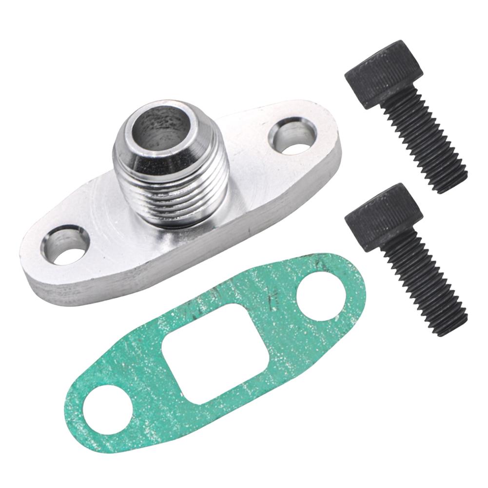 Комплект прокладок для впускного фланца подачи масла турбокомпрессора, алюминиевый фитинг 10AN для T40 T60 T70