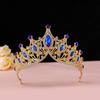 Crown Headband Large Crown Bridal Tiara Wedding Jewelry Stage Party Rhinestone Crown Accessories