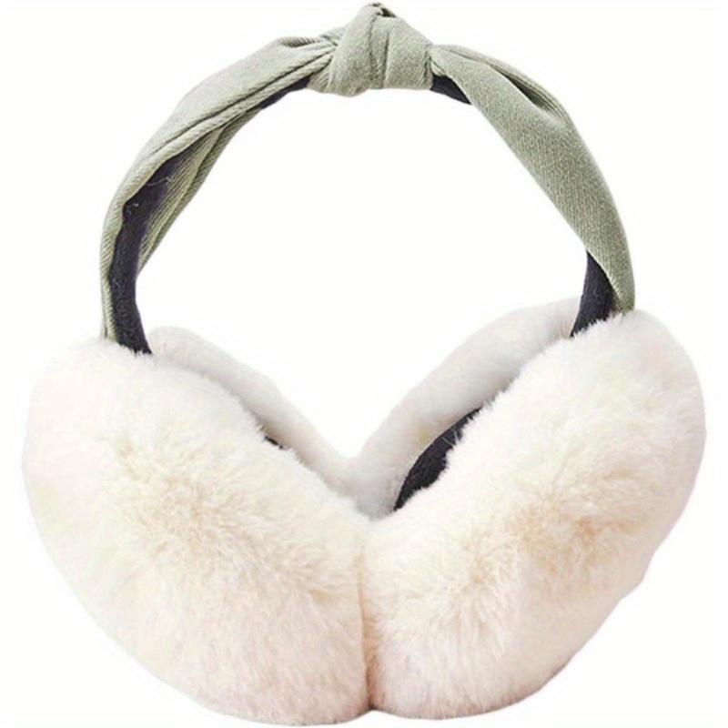 1 шт. наушники, женские наушники, зимние аксессуары, пушистые плюшевые складные наушники для девочек и женщин