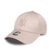 Casquette 9forty - New Era - New York Yankees - Satin - Rose - Confortable