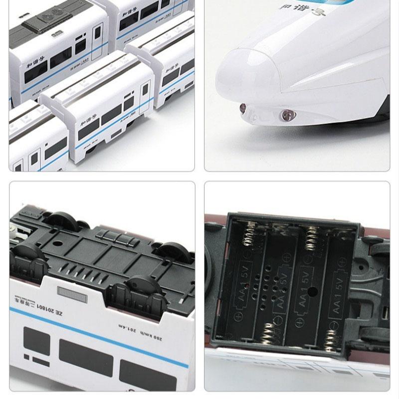 Simulation of High-speed Rail Train Electric Sound Light Small Train Model Boys and Girls Children's Toys