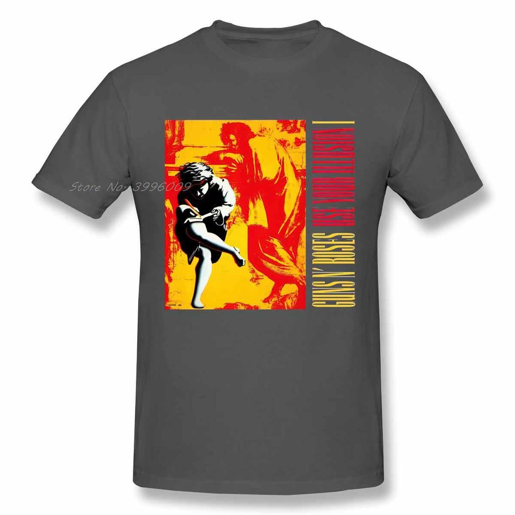 Новая мода рок GUNS N ROSES USE YOUR ILLUSION футболки мужская одежда хэви-метал хип-хоп футболка с коротким рукавом