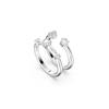 Swarovski Constella Round Cut Set Ring Women's Silver Silver 50