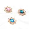 27*31Mm Oval Water Diamond Alloy Flower Plate Jewelry Accessories Diy Wedding Dress Bow Headwear Jewelry Accessories