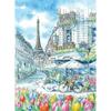 Paris Eiffel Tower Jigsaw Puzzle Illustration 500 Pieces, Popular Korean Puzzle