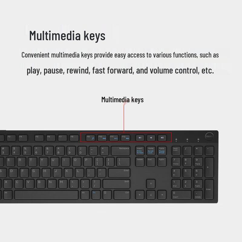 Dell MS116 Wired Mouse and KB216 Wired Keyboard Business Office Set