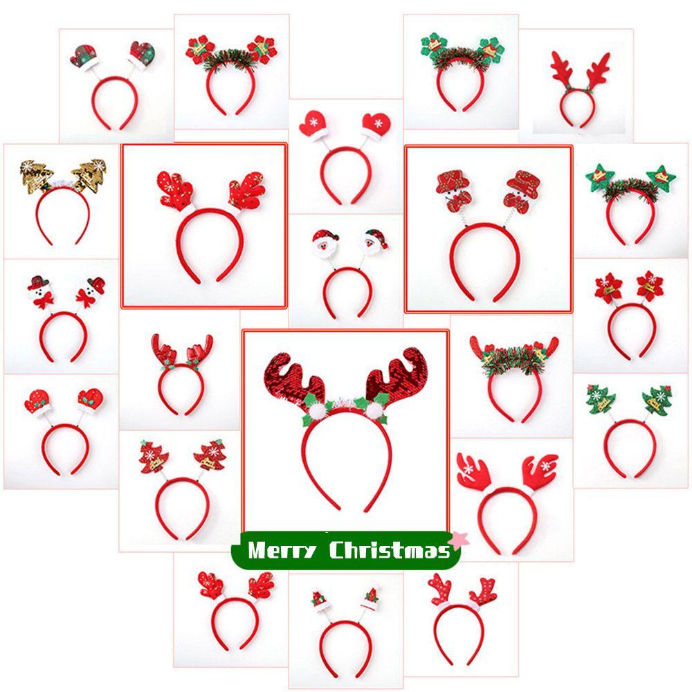 Hair Accessories Antlers Reindeer Headwear Xmas Hairband Christmas Headbands Christmas Decorations