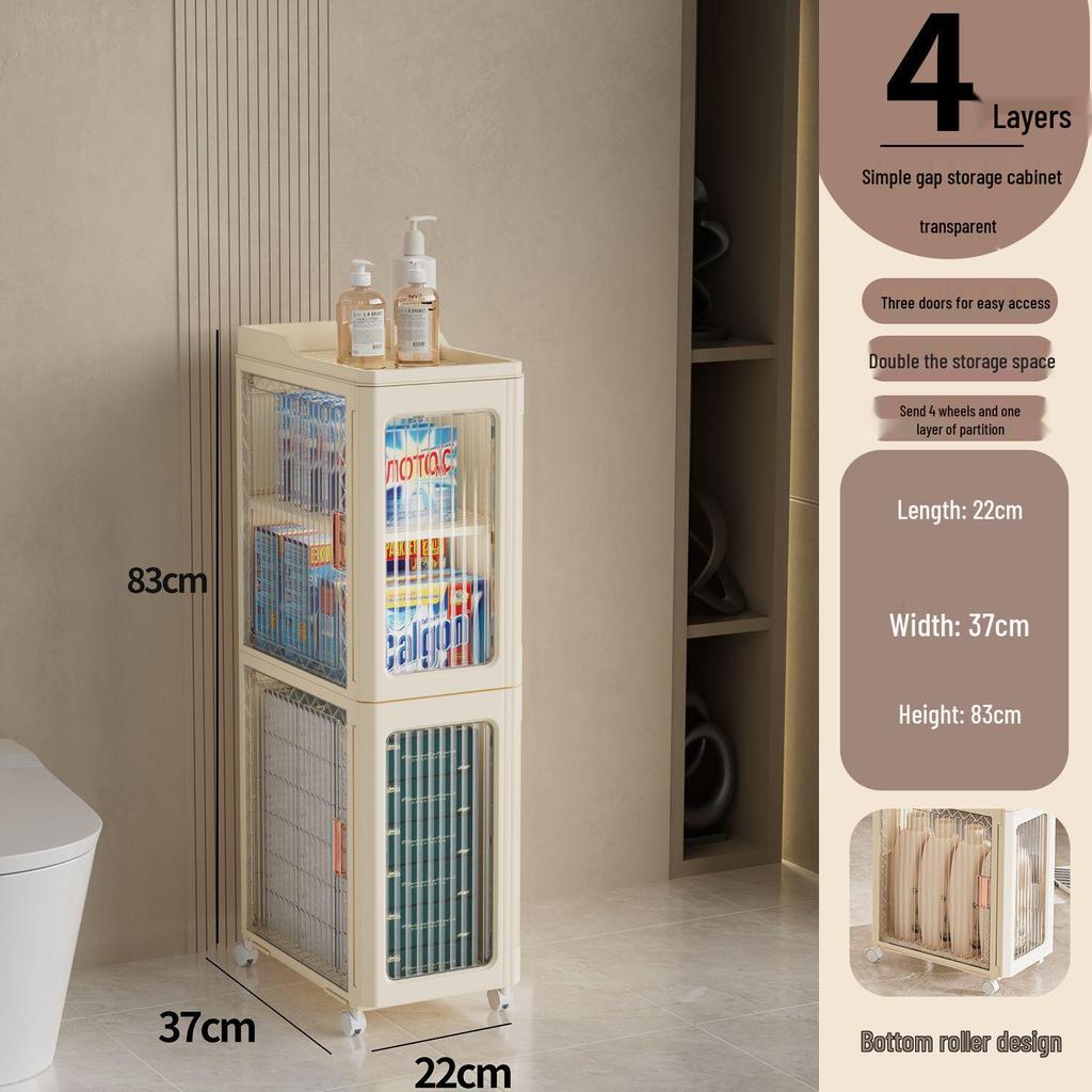 Waterproof Bathroom Gap Storage Cabinet & Drawer Rack