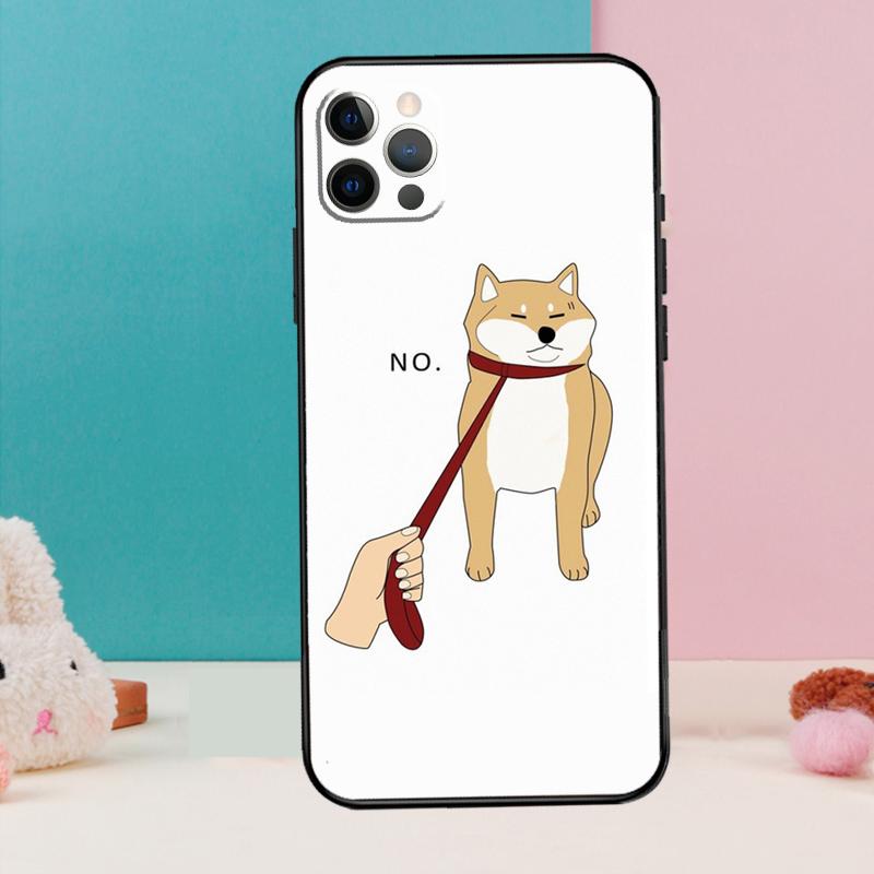 DOGE MEME Shiba Inu Dog Phone Case For iPhone 16 14 13 12 11 15 Pro Max 12 13 mini XR 15 16 Plus 16e Cover Coque