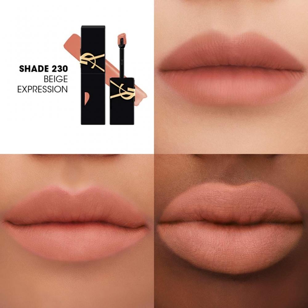 Yves Saint Laurent The Inks Blurring Matte Liquid Lip Stain 0.18 Oz   5.5 Ml 230 Beige Expression Fair Peach Nude