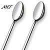 Extended Handle Spoons Stainless Steel Long Mixing Spoon, Polished Metal Stirring Dishwasher Safe Tall Glass Bar Spoon for Cocktails And Coffee