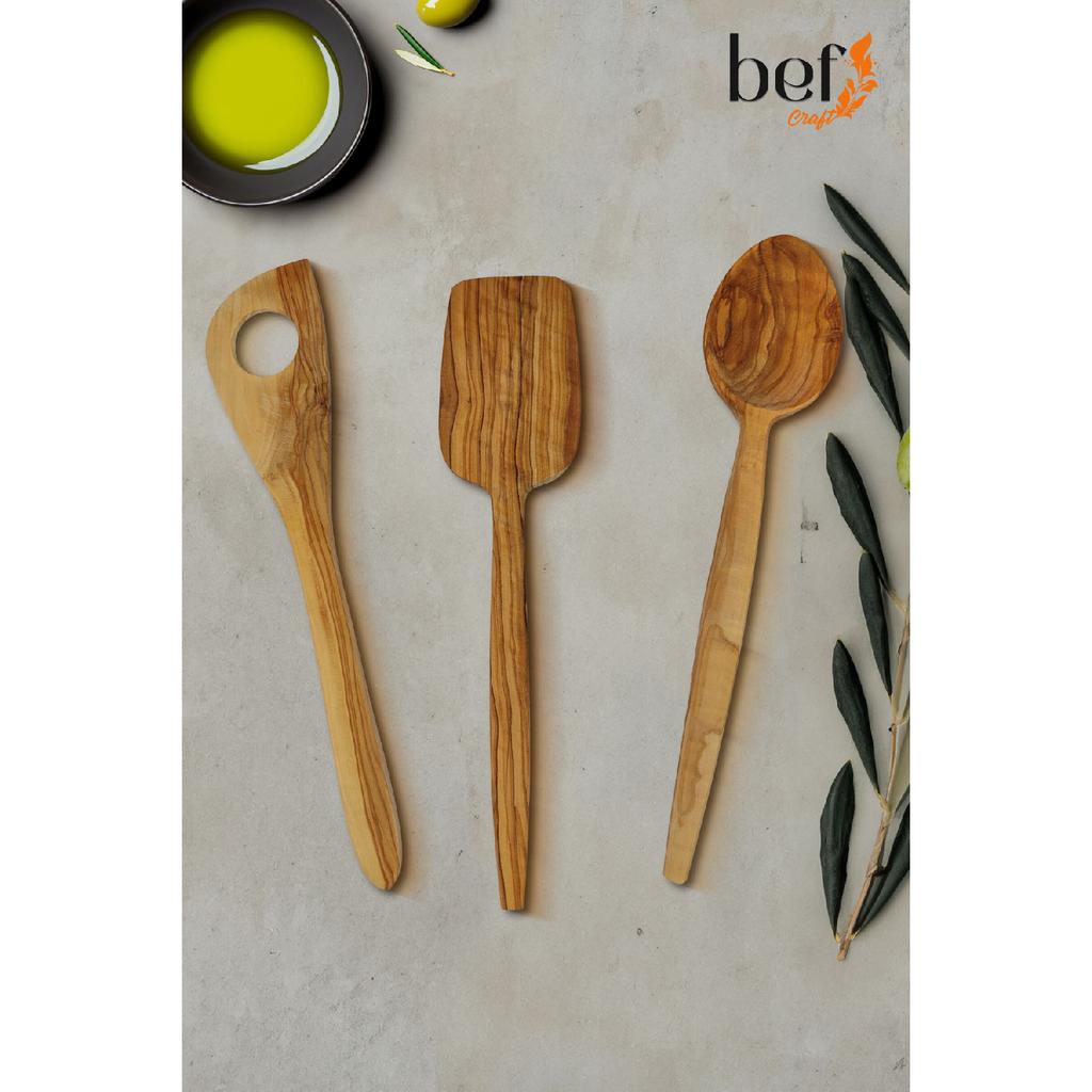 Wooden Spoon Tablespoon Wooden Serving Set Set Olive Wood Kitchen Utensils Dinnerware