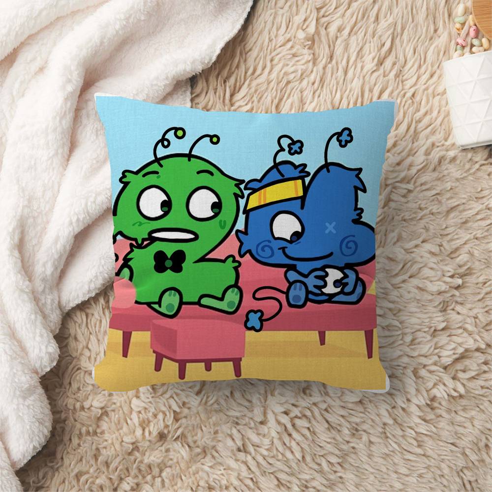 Funny Anime BFDI Cushion Cover Polyester Sofa Cushions Decorative Throw Pillows Home Decoration Pillowcover