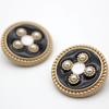 10pcs Luxurious Buttons 18mm Round Metal Shank Buttons Classic Beautiful Pattern Clothes Sewing Supplies