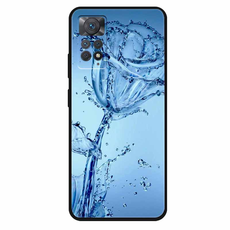 Чехол For Xiaomi Redmi Note 11 Pro 5G Чехол Крутой Космос Мягкий Силикон ТПУ Чехлы Для Xiaomi Redmi Note 11Pro 5G Волк Защитный Корпус