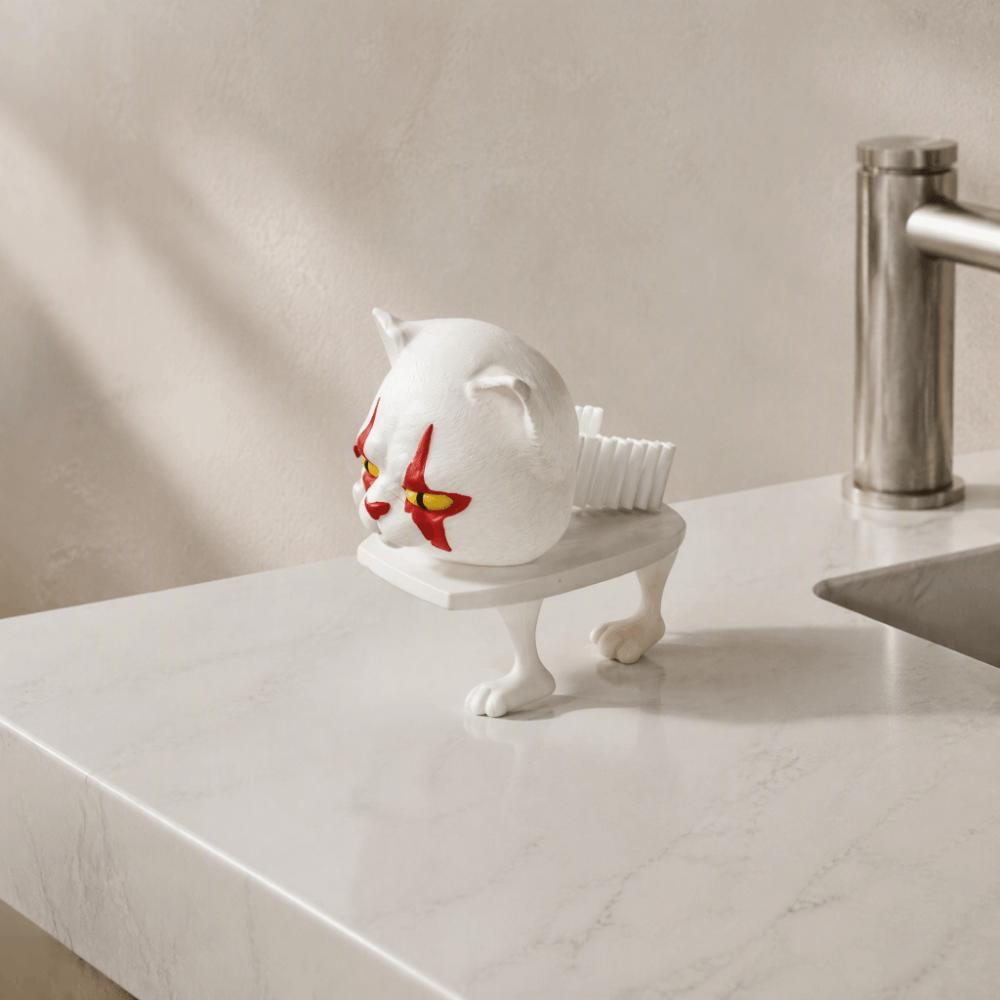 3D Printed Cat Toilet Roll Holder Wall Mounted Cat Figurine Ornament Cat Toilet Paper Holder Home