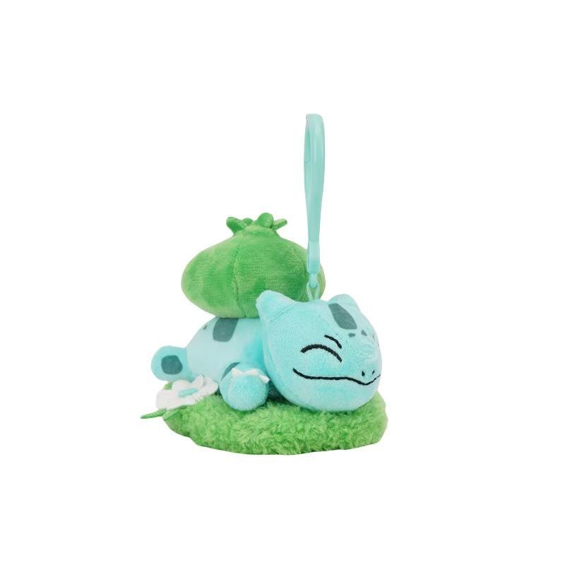 Kawaii Anime Plush Keychain Pikachu Eevee Mew Squirtle Bulbasaur Soft Stuffed Toy Bag Charm Pendant Kids Birthday Gift