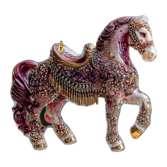 Лошадь Украшение Сверкающий Страз Лошадь Украшение на Елку 2D Акриловая Подвеска Праздничный Сувенир Подарки для Женщин Девушек Любителей Лошадей