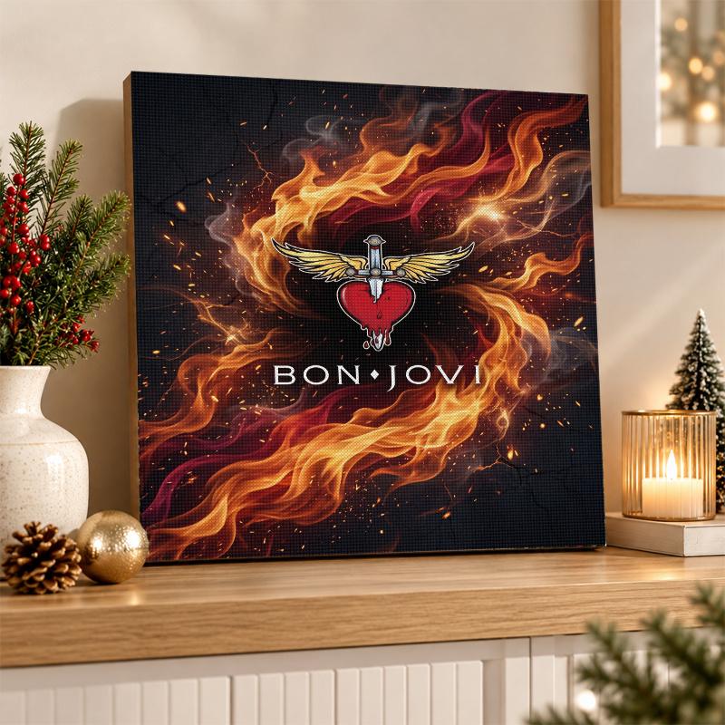 Bon Jovi Diamond Painting Kit 5D Full Drill DIY Diamond Mosaic Wall Art Home Decor