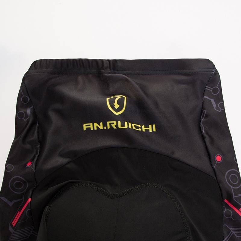 Трикотажные изделия для езды на велосипеде, комплект одежды для велоспорта, мужской/женский черный нагрудник с длинными рукавами, брюки, костюм для велосипедной одежды