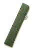 25cm Folding Fan Pure Made In Kyoto Men's Pouch, Hemp, Japan, (Green)
