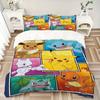 3pcs Pokemon Bedding Set: Perfect for Bedroom or Guest Room. Soft and Comfortable with No Core Included yy251009235