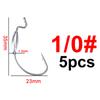 FTK 5 шт./лот, джиг-головка, рыболовный крючок, джиг-крючки для мягкой рыбы, наживка из углеродистой стали, крючки с погремушкой