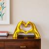 Yousheng 3D Printed Love Gesture Figurine Love Heart Hand Shape Statue Sculpture Home Office Wedding Party Desktop Decoration Ornament