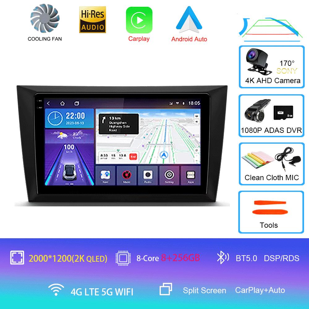 Для Volkswagen VW Golf 6 2008 - 2016 Автомобильное радио Android 14 Carplay Auto 4G+WIFI Мультимедийный видеоплеер GPS-навигация DSP Stereo