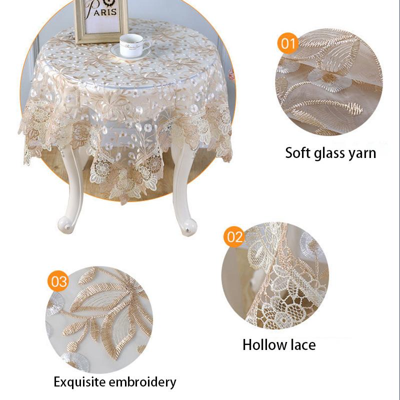 Household Items Household Coffee Table Cover Kitchen Oven Oil Cover Cloth Hollow Lace Rice Cooker Cover Cloth Multi-purpose Cover Cloth