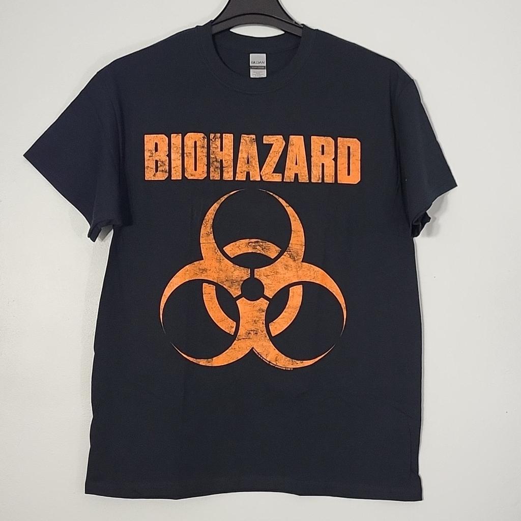 BIOHAZARD s/t L БОЛЬШОЙ Официальная футболка Черная Мужская Логотип группы Унисекс Футболка