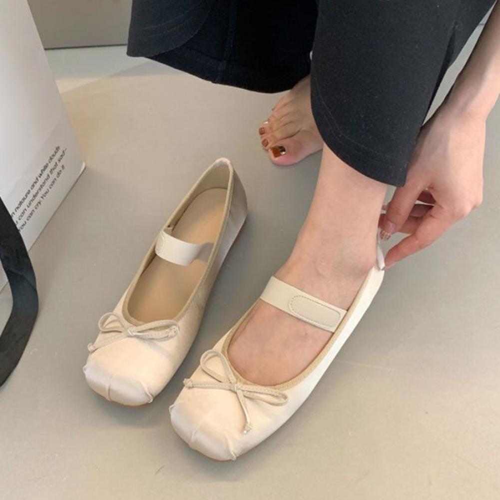 Женские балетки, милая женская обувь Мэри Джейн для девочек, мягкая повседневная обувь для балерин для танцев