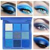 9-color Eye Shadow Sweatproof Waterproof Durable Not Easy To Fade Not Easy To Take Off Makeup Blue Cos Makeup