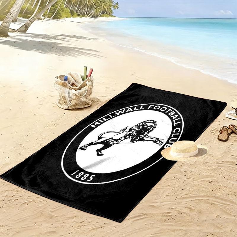Millwall F.C. logo Beach Towel, Large Soft Quick Dry Towel for Beach Camping Swimming