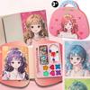 3 In 1 DIY Princess Makeup Set Diamond Coloring Painting Kits New Paper Art Craft Kits Kids