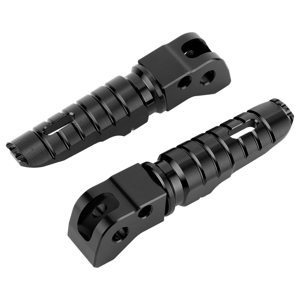1 Pair Aluminum Alloy Rear Foot Peg Motorcycle Modification Accessory Fit for 125 250 300 RC200 390 2014+(Black )
