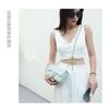 Bag Women's Style Authentic Leather Fashionable Diamond-shaped Square Fat Chain Single-shoulder Crossbody