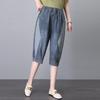 2025 Летние Женские Повседневные Свободные Джинсовые Шорты с Цветными Блоками