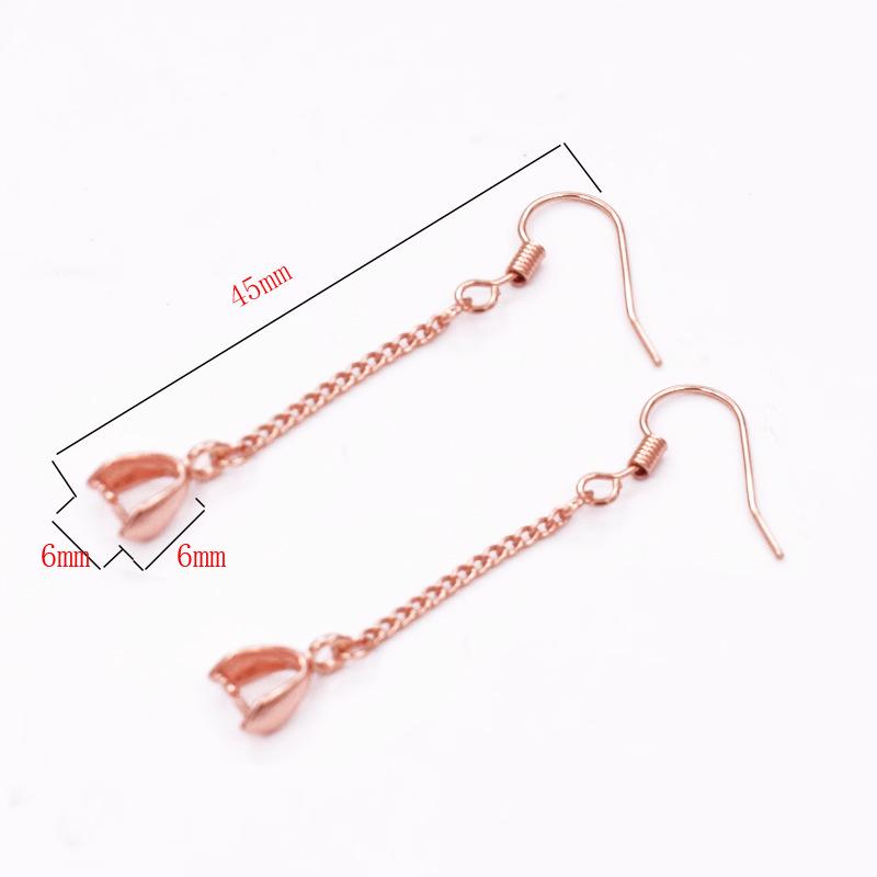 Sterling Silver Plated Earring Findings: Studs with Tray, Ear Hooks, Handmade Dangle Earrings Materials & Accessories.