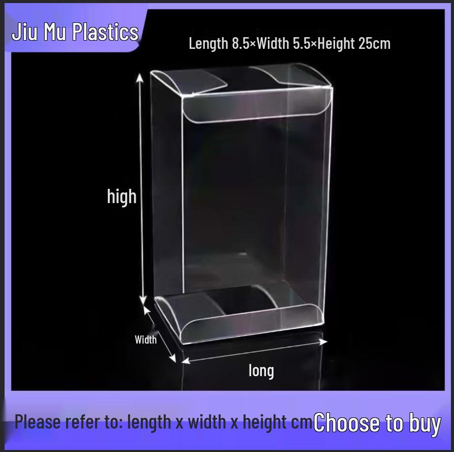 Universal PET/PVC Transparent Folding Storage Box for Daily Necessities with Logo Printing Option