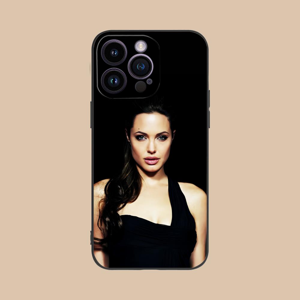 Чехол для мобильного телефона Анжелины Джоли для iPhone 17 16 15 14 13 12 11 X XR XS 8 7 Air Pro Max Plus Mini Цветной Чехол Чехол Роскошный