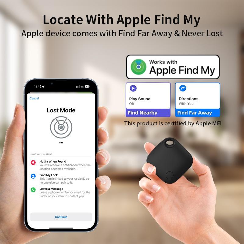 Работа с Apple Find My Умный Bluetooth GPS трекер Устройство напоминания о потере Локатор с рейтингом MFI Ключ от машины Питомец Дети Поисковик 1/ 2 шт.