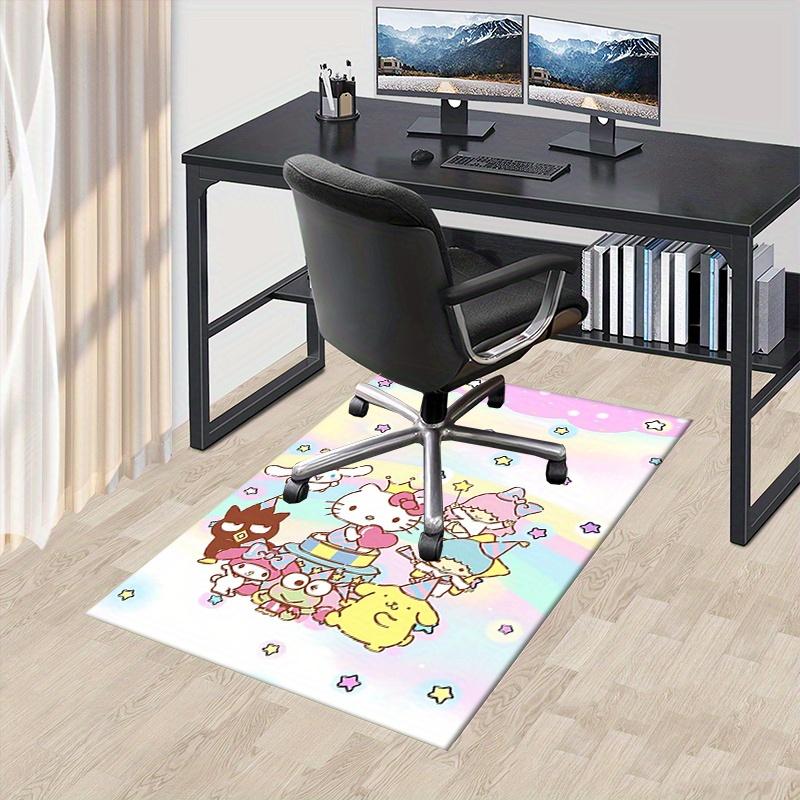 Office Rug Hello Kitty, Celebration Anti-Slip Rug, Machine Washable for Living Room, Bedroom, Office, Multiple Sizes, Bedroom Mat, Decorative Mat, Dur