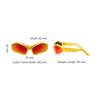 Balenciaga Full Frame Design Bio-Injection Molding Plastic Irregular Shape Sunglasses Unisex sunglasses Yellow BB0314S004